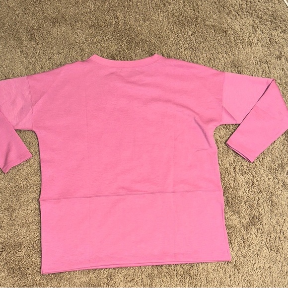 Stylish Pink Long Sleeve Women's Tee - Picture 3 of 8
